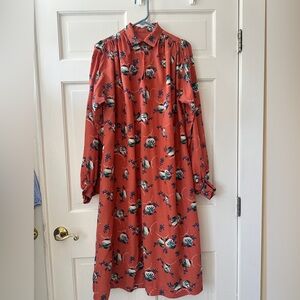 Vintage Chinese Lantern Long Sleeve Dress Handmade MuMu